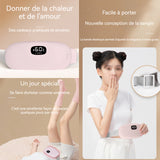 ceinture chauffante avce Massage Fonction Coussin Chauffant Menstruel 5 Niveaux Chaleur einture Chauffante Lombaire Portable