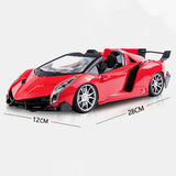 Jouets voiture de course  28*12*9cm Jouets électriques pour enfants Batterie longue durée  Avec lumières Télécommande sans fil