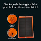 Répulsif 60 Réflecteurs Magnétiques Pas de zones mortes Son et lumière Alimentation solaire Installation pratique répulsif moustique