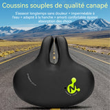 Selle de vélo 575g Imperméable PU Haute élasticité Jambes anti-abrasion Léger Absorption des chocs 5.selle de vélo ultra confortable