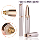 Tondeuse à sourcils 19x10x3cm tondeuse à sourcils électrique tondeuse à sourcils portable avec lumière LED rechargeable par USB