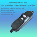 Interrupteur intermédiaire de protection individuelle 16A pour l'extérieur raccordement permanent pour câbles d'alimentation IP55
