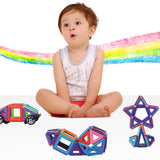 Blocs de construction jouets en feuille magnétique de couleur unie Assembler des blocs de construction jouets éducatifs de bricolage