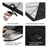Housse BBQ  Imperméable 145*61*117 cm Tissu Oxford Extérieur Housse  anti-poussière Tissu Protection solaire Housse de four Tissu