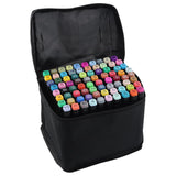 Marqueurs 80 couleurs Double-embout gras Séchage rapide Crayons de couleur Dessin d'animation Pinceaux d'aquarelle pour enfants