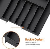 Boîte de rangement de vaisselle plateau de vaisselle extensible plateau de rangement télescopique portable pour la maison