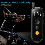 Collier pour animaux de compagnie télécommande anti-aboiement de chien collier de choc électrique étanche 600 mètres de contrôle