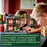 Blocs de construction 990PCS comprend des mini-figurines et une fonction de transformation choix de cadeaux d'anniversaire jouets