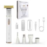 Rasoir électrique multifonctions pour femmes Tondeuse à sourcils USB rechargeable Instrument pour les poils du nez 5 en 1