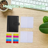lasseur budget 15 PCS ensemble de manuels classeur carnet sac à fermeture éclair argent budget bloc-notes applicable aux billets