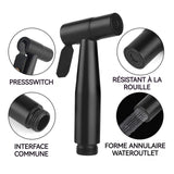 Pomme de douche  Avec un tuyau de 150cm haute pression en acier inoxydable adaptable à différentes scènes interrupteur à pression