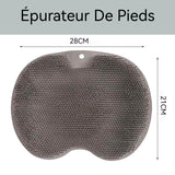 Épurateur De Pieds 28 x 21 cm Tampon de gommage mural pour le dos pour éliminer les peaux mortes avec ventouse Brosse de douche