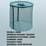Bourriche panier à poisson piège piège à pêche résistant à la pour cage pêche portable pour garder tous les types poissons crabes