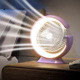 Ventilateur électrique multifonction multi-angle rotatif lampe de table ventilateur bureau à domicile ventilateur de bureau