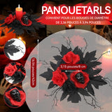 Bougeoir 40x40x25cm chandelier Halloween décoration de table squelette rose rouge décoration de fête sombre eteignoir a bougie