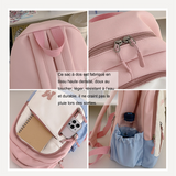 Sac à dos scolaire 32x26x13cm petit sac à dos mignon fashion clashing backpack casual travel small schoolbag supplement bag cartable