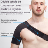 Bretelles de sport bretelles réglables longueur réglable protection epaulières durables chaudes prévient les blessures sportives