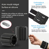 Poids de poignet 2PCS 0,45kg noir pour yoga/course à pied/pilates antidérapant bracelet lesté poids de poignet poids de cheville