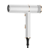 Sèche-cheveux pliable 1500W Travelling Trois vitesses Séchage rapide Faible bruit avec collecteur d'air Puissant Portable Blanc