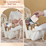 Trousse de maquillage sac de rangement cosmétique portable sac de maquillage fait à la main trousse de toilette fait à la main