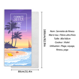 Lot de 3 serviette microfibre 80x160cm serviette de fitness à séchage rapide pour randonnée natation sport gym serviette sport