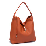Sac à aisselles à une épaule sac de grande capacité dames sac en PU motif de galets de grain portable rétro boulette sac à dos