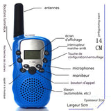 Talkie walkie enfant pour enfants T388 mini talkie-walkie portable pour activité parent-enfant enplein air talkie-walkie sans fil