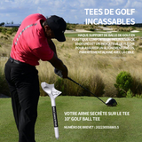 Tees de golf 10pcs clous de golf de 8.3cm tees de golf en plastique incassables 10 degrés augmente la distance pour l'extérieur