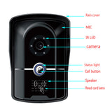 Sonnette d'interphone visuelle écran numérique HD 10 pouces avec surveillance quadridirectionnelle sonnette d'interphone étanche