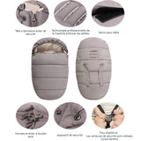 hanceliere 90x48cm chanceliere bébé universelle pour poussette epaissi et velours chauffe-pieds d'hiver confortable et antidérapant