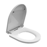 Abattant WC 42x33.5cm Matériau PP  Accessoires pour toilettes  Renforts anti-casse Couvercle à fermeture lente et silencieuse