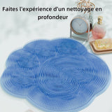 Dbrosse pied 30x30cm brosse de bain gommage des pieds lavage des pieds salle de bain gommage des pieds entièrement en silicone