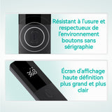 Thermomètre Frontal 32 mémoires Arrêt automatique Compact et portable Mesure rapide de la température Thermomètre infrarouge