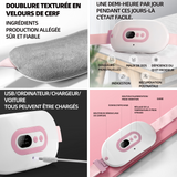 Ceinture menstruelle chauffant avec 3 niveaux température 3 modes de massage pour réchauffer la zone de la taille et de l'abdomen