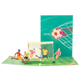 arte de voeux 20x15cm football carte de vœux tridimensionnelle sculpture en papier vœux d'anniversaire petite carte carte postale