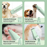 Ensemble de tondeuse pour animaux de compagnie 4-en-1 rasage pour chat et chien vernis à ongles nettoyage et beauté
