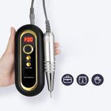 Machine à ongles portable rechargeable meuleuse à ongles électrique brosse à charbon meuleuse à ongles électrique 30000 tr/min