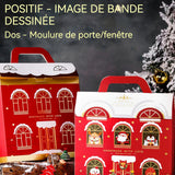 Boîtes cadeaux de noël 5 pcs 26x23.3x4.4cm sac cadeau noel pour enfants 6 boîtes 9x6.5cm vides à remplir DIY sacs cadeaux de noël