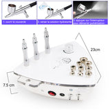 Microdermabrasion diamant 2 en 1 exfoliation élimination des peaux mortes appareil de beauté à domicile avec aérographe beauté