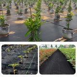 Toile de Paillage 1x100m Convient pour les parterres de fleurs, le gazon artificiel les plantes en pot résistant aux déchirures