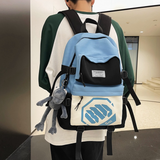 Sac à dos scolaire 47x32x12cm modèle d'étudiant de grande capacité sac à dos d'ordinateur à la mode tendance loisirs cartable