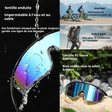 Lunette de cyclisme 34g lunettes de cyclisme intégrées pour sports de plein air lunettes de soleil colorées à monture complète