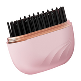 Brosse lissante pour cheveux mini portable rechargeable multifonctionnel 2 en 1 cheveux raides et bouclés 3 réglages températur