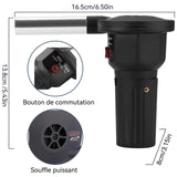 Souffleur mini électrique portable outil de feu de ventilateur de barbecue portable sèche-cheveux pour pique-nique en plein air