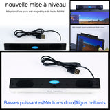 Barre de USB filaire ordinateur petits haut-parleurs plug andplay ordinateur portable bureau haut-parleurslongs minihaut-parleurs