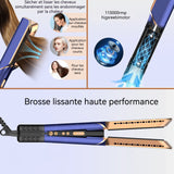 Fer à friser 1000W 4 réglages de température Moteur à courant continu sans balais 110 000 tr/min Raides et bouclés Sèche-cheveux