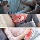Ceinture chauffante 22x16x6cm 1800mAh 4 modes de vitesse Démarrage par un seul bouton Matériau sûr Intelligent faible bruit Rose