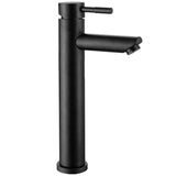 Robinet 12,5x20x4,5cm Acier inoxydable Double commande chaud et froid Résistant à la rouille et durable Design ergonomique Noir