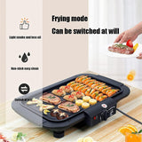 Barbecue électrique 48x35x9cm Gril électrique sans fumée sans fumée revêtement antiadhésifs Barbecue avec Plateau à Goutte à Huile