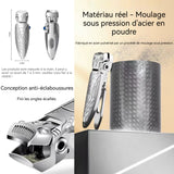 oupe ongles 19x72mm 94g coupe-ongles simple en acier inoxydable cigale avec poudre anti-éclaboussures avec boîte de rangement
